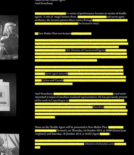 Notes on the Double Agent